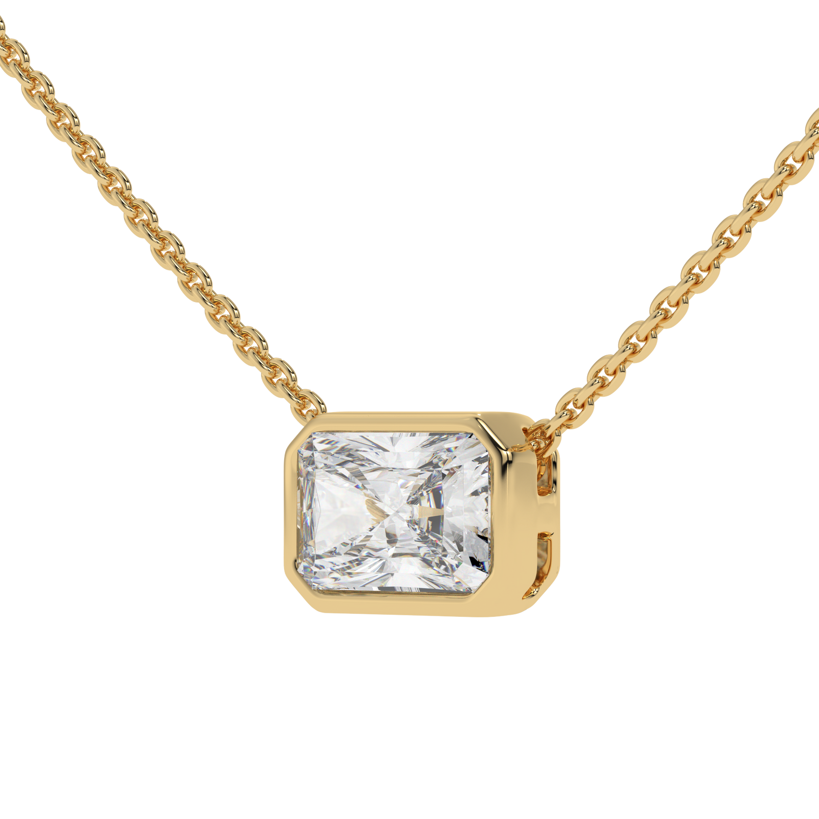Radiant Slider Pendant in yellow finish