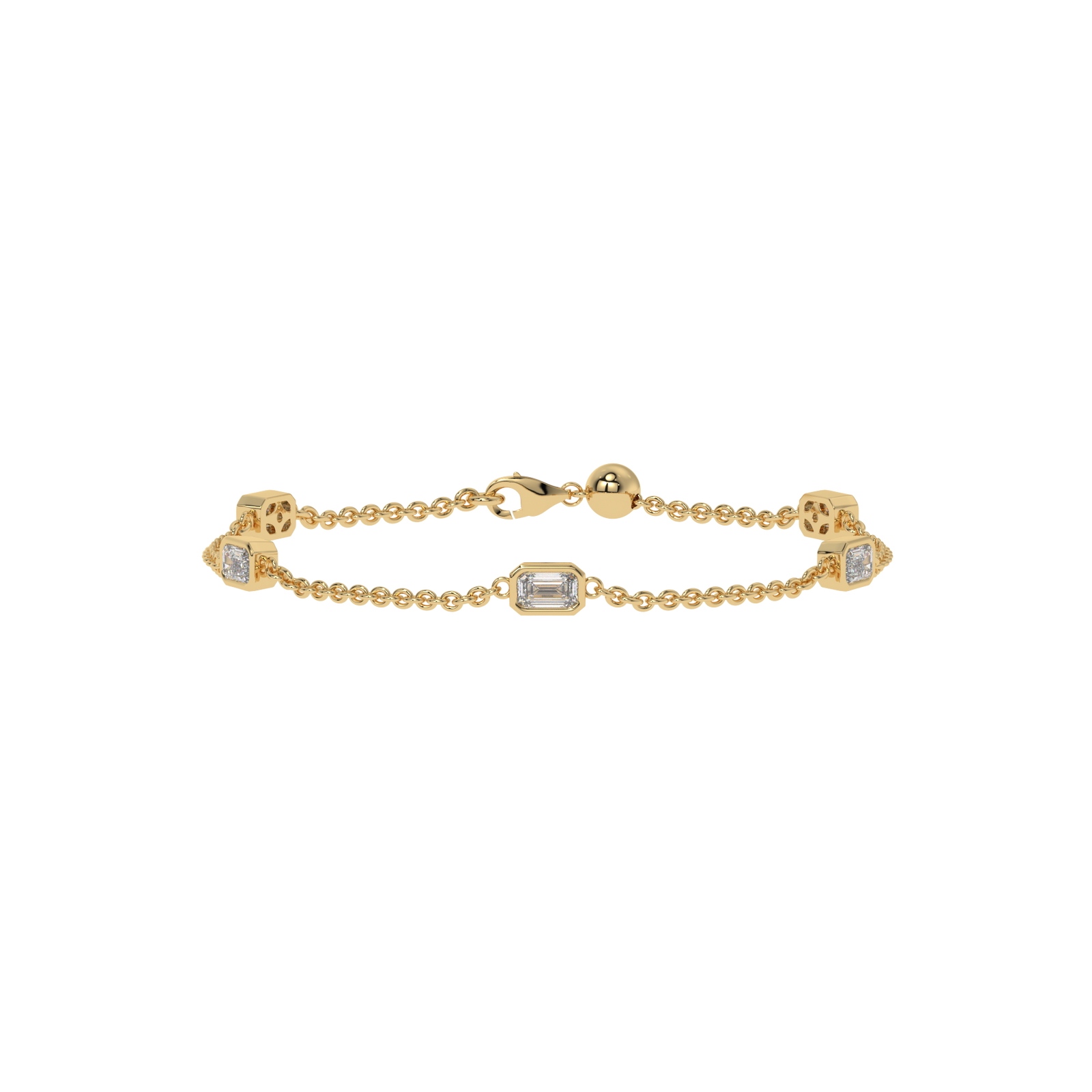 Emerald By The Yard Bracelet in yellow finish