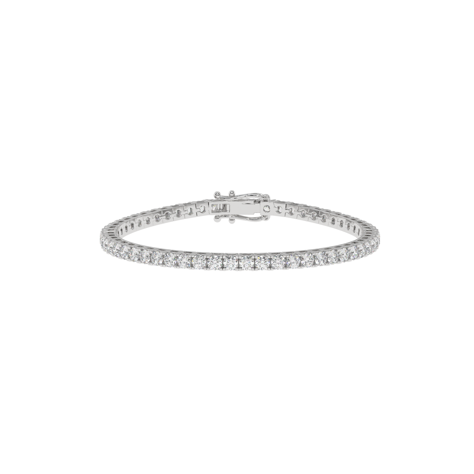 Classic Tennis Bracelet in white finish
